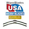 WiperBladesUSA Gold Beam Wipers for 2021 BMW M850i xDrive Gran Coupe